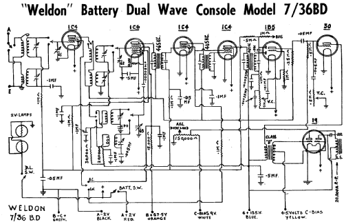 7/36BD; Weldon brand, Weldon (ID = 1929450) Radio