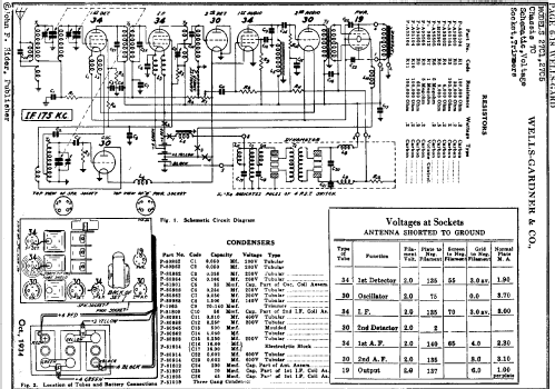 27C1 Ch= 7C; Wells-Gardner & Co.; (ID = 657329) Radio