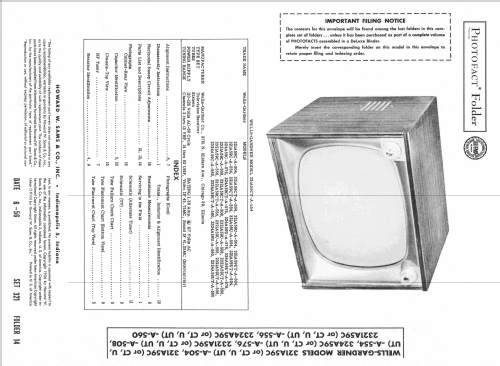321A59CT-A-504 ; Wells-Gardner & Co.; (ID = 2281497) Télévision