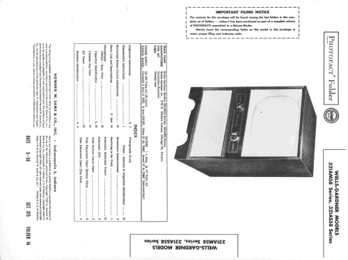 321AM58 Series ; Wells-Gardner & Co.; (ID = 2198269) Televisión