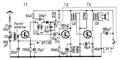 Transistor-Baukasten Junior 3-1; Werco - siehe auch (ID = 2492442) Kit