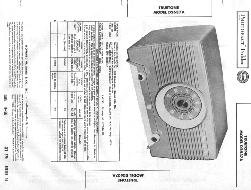 D2637A ; Western Auto Supply (ID = 1800508) Radio