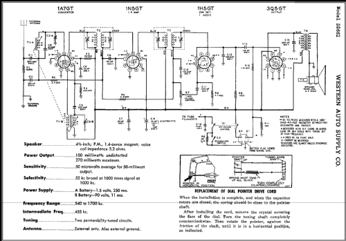 Truetone D2661 ; Western Auto Supply (ID = 414562) Radio