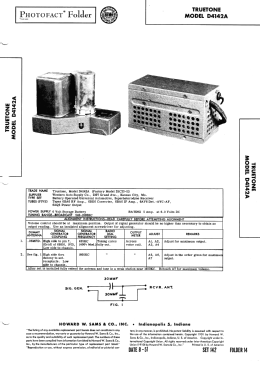 D4142A Truetone Ch= 25C23-11; Western Auto Supply (ID = 2950028) Car Radio