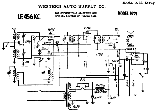 D721 ; Western Auto Supply (ID = 756478) Radio