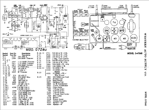 D724U ; Western Auto Supply (ID = 756731) Radio