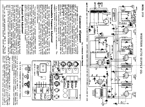 D725 ; Western Auto Supply (ID = 756734) Radio