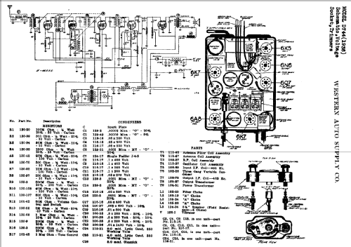 D744 ; Western Auto Supply (ID = 757646) Car Radio