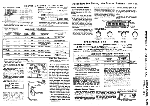 D937 ; Western Auto Supply (ID = 759639) Radio