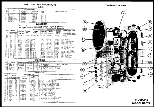 Truetone	D-2615 ; Western Auto Supply (ID = 488512) Radio