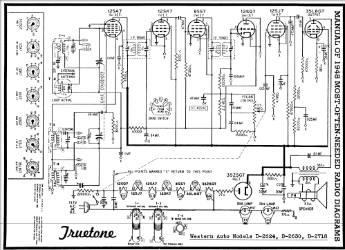 D-2630 Truetone ; Western Auto Supply (ID = 92448) Radio