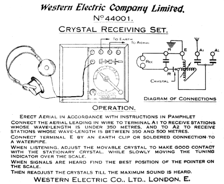 44001 ; Western Electric Co. (ID = 145779) Cristallo