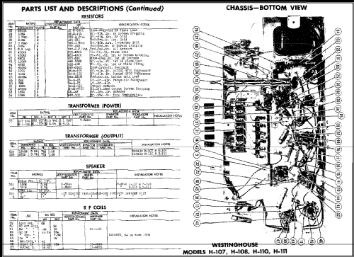 H111 Ch= V-2102-2; Westinghouse El. & (ID = 488716) Radio