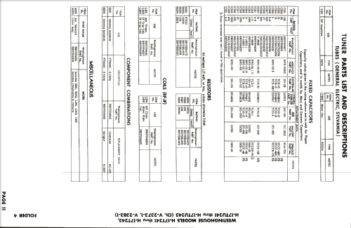 H17TU241 Ch= V-2383; Westinghouse El. & (ID = 2557291) Televisión