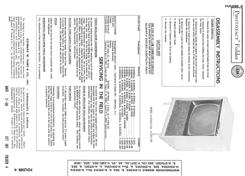 H21K213 Ch= V-2371-29; Westinghouse El. & (ID = 2524056) Television