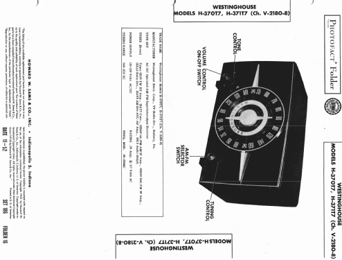 H370T7 Ch= V-2180-8; Westinghouse El. & (ID = 984517) Radio
