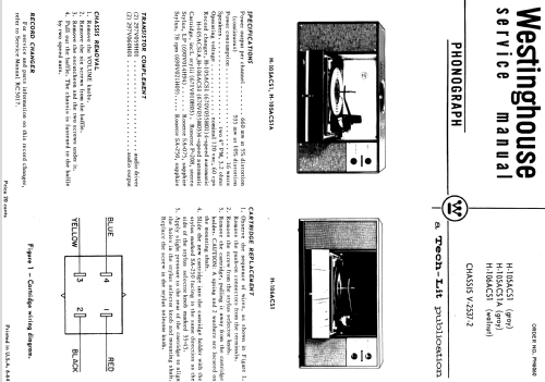 H-106ACS1A Ch= V-2537-2; Westinghouse El. & (ID = 1205547) R-Player