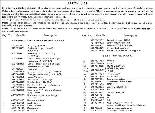 H-109AC1 Ch= V-2537-6; Westinghouse El. & (ID = 1208174) Ton-Bild