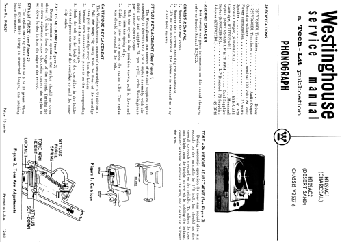 H-109AC2 Ch= V-2537-6; Westinghouse El. & (ID = 1208184) Enrég.-R