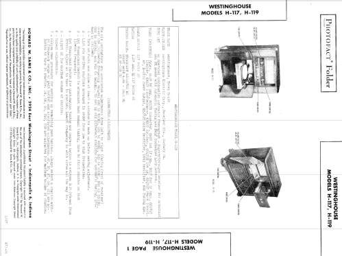 H-117 ; Westinghouse El. & (ID = 594767) Radio