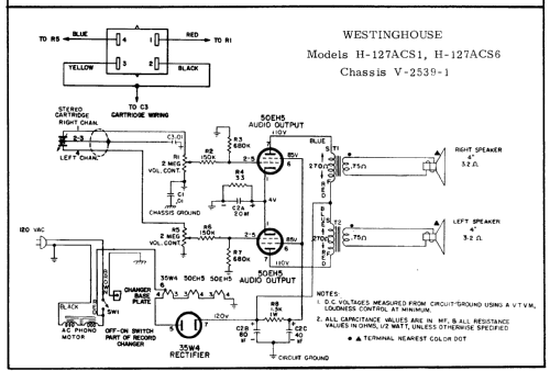 H-127ACS6 Ch= V-2539-1; Westinghouse El. & (ID = 201912) R-Player