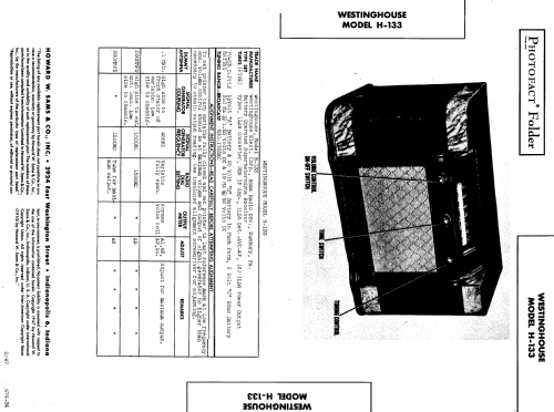 H-133 ; Westinghouse El. & (ID = 633884) Radio