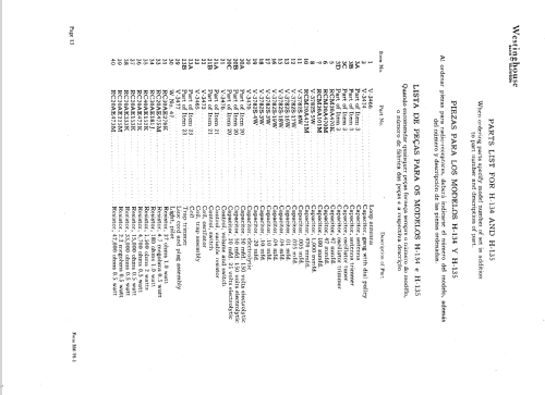 H-134; Westinghouse El. & (ID = 1537242) Radio