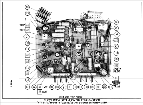 H-14T171 Ch= V-2311-45; Westinghouse El. & (ID = 1850115) Television