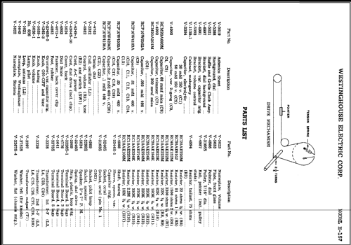 H-157 Library Ch= V-2122; Westinghouse El. & (ID = 415584) Radio