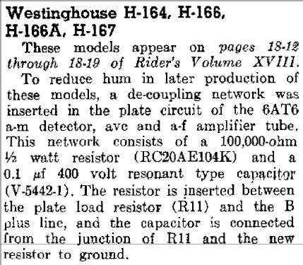 H-166C ; Westinghouse El. & (ID = 588132) Radio