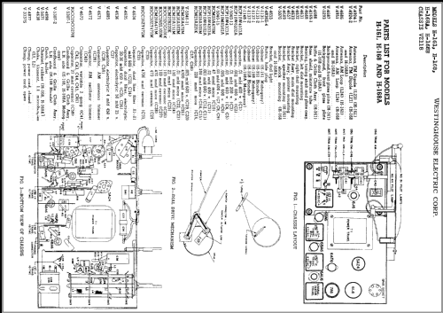 H-168 Ch= V-2118; Westinghouse El. & (ID = 369349) Radio