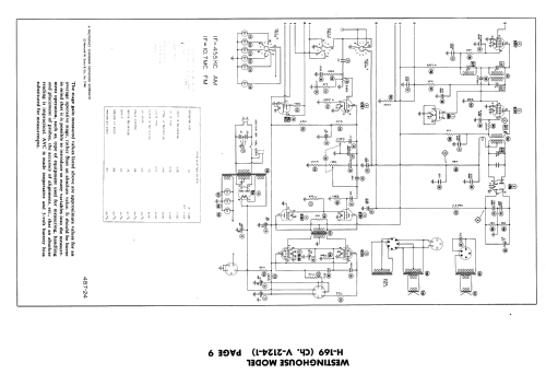 H-169 Ch= V-2124-1; Westinghouse El. & (ID = 962670) Radio