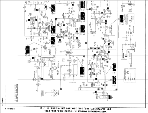 H-17C289 Ch= V-2365-11; Westinghouse El. & (ID = 892658) TV Radio