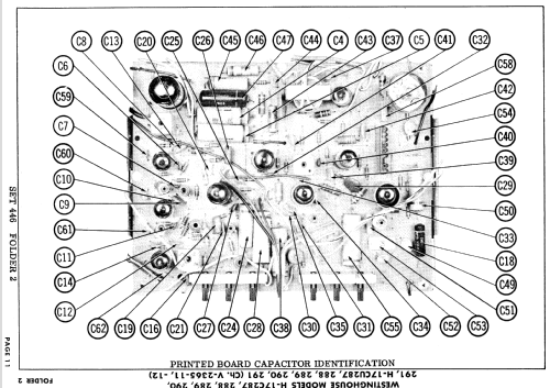 H-17CU287 Ch= V-2365-12; Westinghouse El. & (ID = 892726) TV Radio