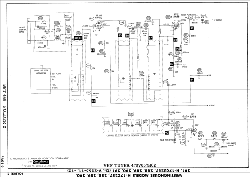 H-17CU288 Ch= V-2365-12; Westinghouse El. & (ID = 892755) TV Radio