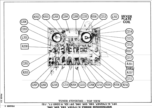 H-17CU289 Ch= V-2365-12; Westinghouse El. & (ID = 892797) TV Radio