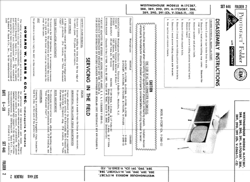 H-17CU290 Ch= V-2365-12; Westinghouse El. & (ID = 892804) TV-Radio