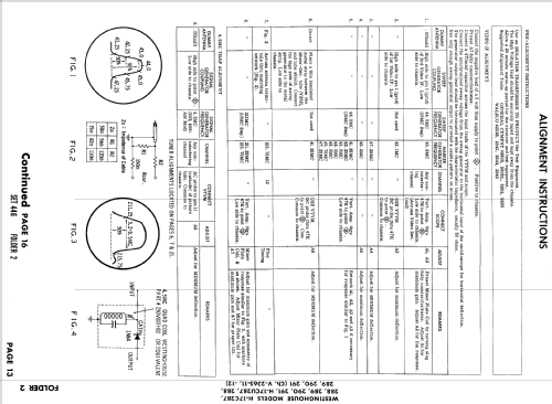 H-17CU290 Ch= V-2365-12; Westinghouse El. & (ID = 892816) TV Radio