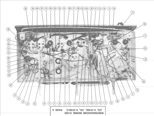 H-182 Ch= V-2128; Westinghouse El. & (ID = 1464353) Radio