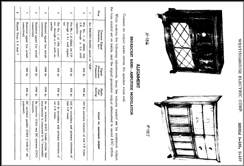 H-186 Ch= V-2132; Westinghouse El. & (ID = 370137) Radio