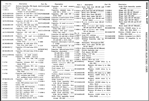 H-186 Ch= V-2132; Westinghouse El. & (ID = 370140) Radio