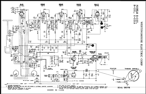 H-191A Ch= V-2134; Westinghouse El. & (ID = 319082) Radio