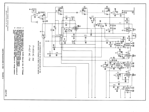 H-199 CH= V-2137-1; Westinghouse El. & (ID = 1363576) Radio