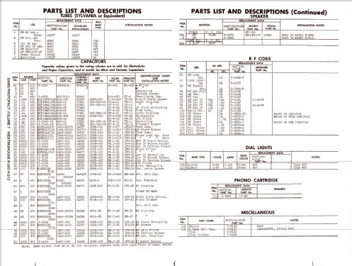 H-203 Ch= V-2137; Westinghouse El. & (ID = 1280850) Radio