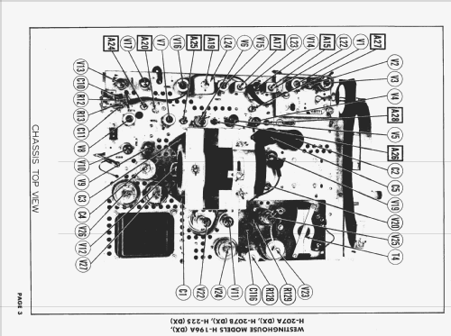 H-207A Ch= V-2130-11DX Radio Ch= V-2137; Westinghouse El. & (ID = 1569165) TV Radio