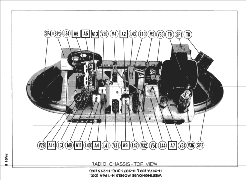 H-207A Ch= V-2130-12DX Radio Ch= V-2137; Westinghouse El. & (ID = 1569195) TV Radio