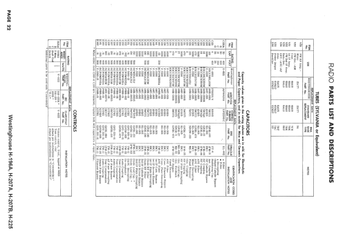 H-207A Ch= V-2130-12DX Radio Ch= V-2137; Westinghouse El. & (ID = 1569204) TV-Radio