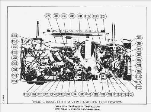 H-207B Ch= V-2130-22DX Radio Ch= V-2137; Westinghouse El. & (ID = 1569246) TV Radio