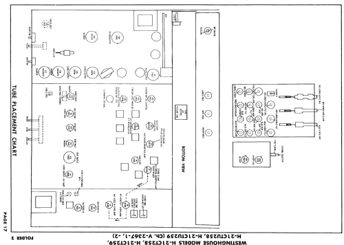 H-21CT258 Ch= V-2367-1; Westinghouse El. & (ID = 878949) Television