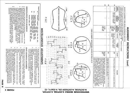 H-21CT259 Ch= V-2367-1; Westinghouse El. & (ID = 878981) Television